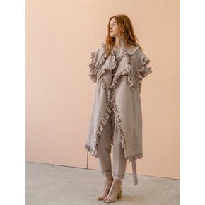 Wide Cape Wrap Trench Coat