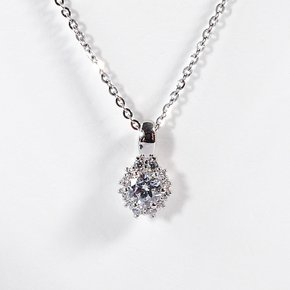 3부 다이아 목걸이 천연 현대 우신 플로라 선물 결혼 기념일 14K 18K