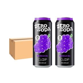 CLOOP 클룹 제로소다 포도맛 500ml 24개