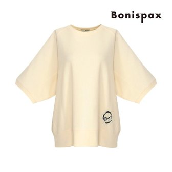 보니스팍스 (본사직영)라운드 자수 맨투맨 티셔츠-BB22TS100