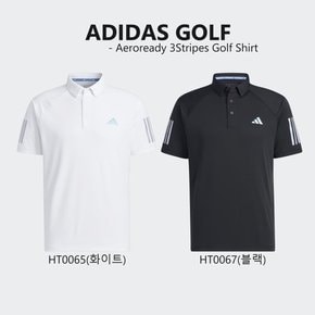 3S 에어로레디 남성 폴로 골프 셔츠 HT0067(블랙)