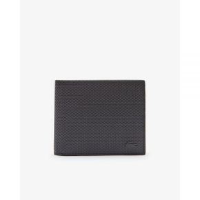 5018568 Lacoste Chantaco Pique Leather 8 Card Wallet - Noir