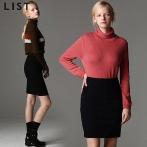 [리스트(LIST)] 톡톡원단 스판 베이직 정장 스커트 (택가격:118000원)