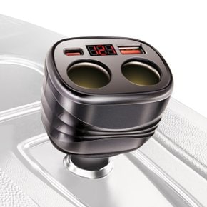 레노버 XiaoxinPad 2022 C타입 PD 25W+QC 18W 차량용 고속 충전기 2구 시거잭 소켓