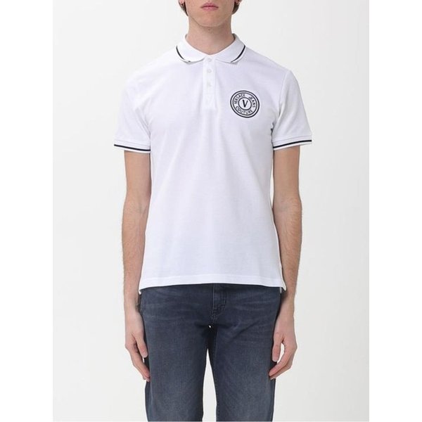 26SS 베르사체 폴로 티셔츠 80GAGT04CJ01T003 WHITE DOM