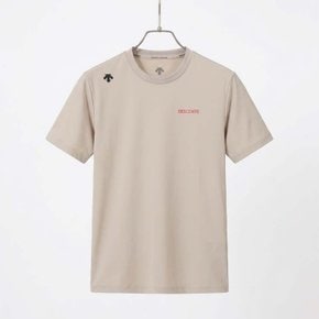 쿨링 트리코트 백그래픽 컴포트핏 반팔 티셔츠 / BEIGE SR323RTS78-BEG0