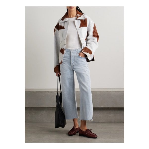 아일라 크롭 프레이 하이라이즈 와이드 진 라이트 데님 1647597357490335