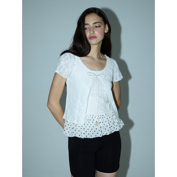 [리퍼브] BOHEMIAN STRING LACE CARDIGAN - WHITE