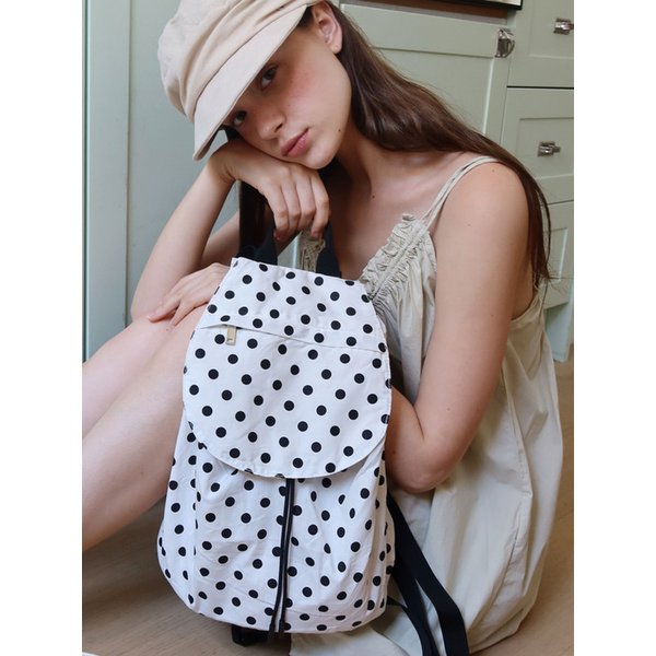 POPI DOT BACKPACK_white