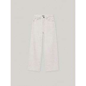 AUTUMN COTTON DENIM PANTS (IVORY)