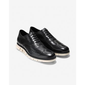 콜한 [ZERØGRAND Wingtip] 블랙 남성 옥스포드 [Width:W] CHSO2F033BK