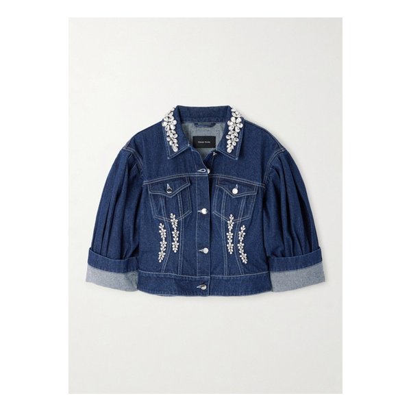 터보 장식 데님 재킷 인디고 블루 1647597358411389