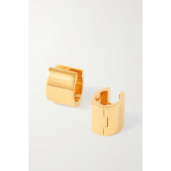 쁘띠 시그니처 골드 플레이트 후프 귀걸이 46376663162980134