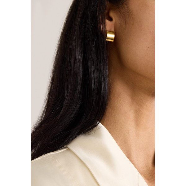 쁘띠 시그니처 골드 플레이트 후프 귀걸이 46376663162980134