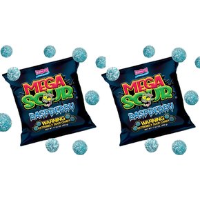 BARNETTS MEGA Sour Raspberry 바넷 메가 사워 라즈베리 스위트 500g 2팩