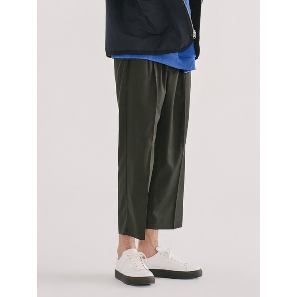 EASY WIDE SLACKS (DARK BROWN)