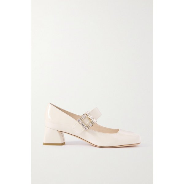 트레 비비에 크리스털 장식 페이턴트 가죽 메리 제인 펌프스 45mm 1647597287204899