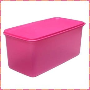 플라스틱용기 타파웨어 밀폐용기 반찬통 보관 용기 야채통 핑크 3.1L 김치통 반찬 그릇 냉장고 주방용품 정리용기 밀폐찬통