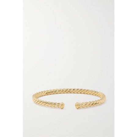 DAVID YURMAN Cable Spira 18-karat Gold Cuff 골드