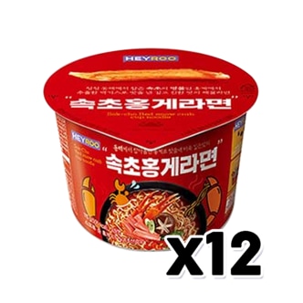  속초홍게라면 115g 얼큰매운해물맛 x 12개