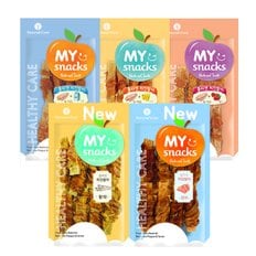 네츄럴코어 마이스낵 콜라겐 치킨말이 강아지 껌 53g 1팩 황태 연어 치즈 우유 딸기