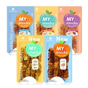 마이스낵 콜라겐 치킨말이 강아지 껌 53g 1팩 황태 연어 치즈 우유 딸기