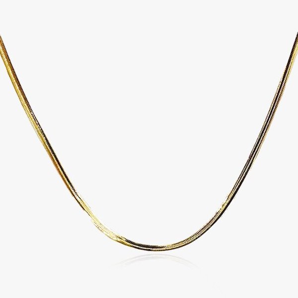 14K 스네이크 뱀줄 2mm 체인 목걸이