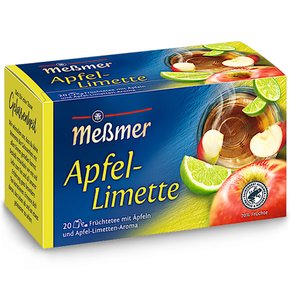 독일 메쓰머 애플 라임 과일차 후르츠티 MESSMER Apfel Limette 20티백 4개