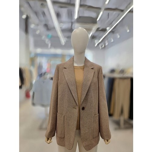 [부산점] 오버사이즈 잔체크 자켓 A261MWJ107