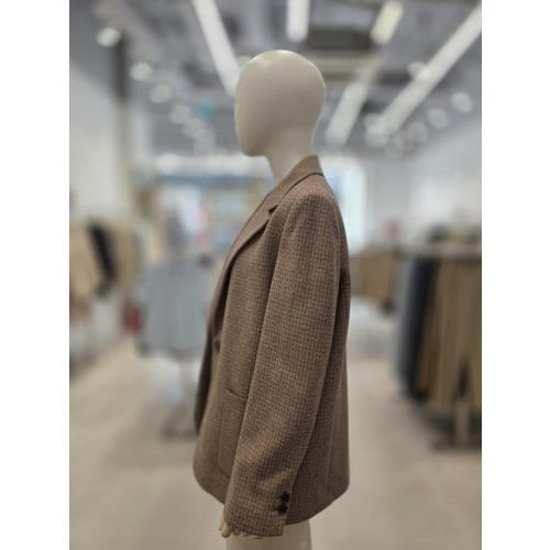 [부산점] 오버사이즈 잔체크 자켓 A261MWJ107