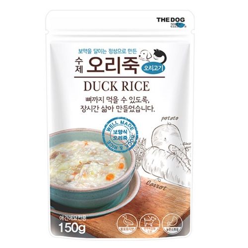 강아지 고양이 영양식 오리죽 반려동물 건강식150g X ( 2매입 )