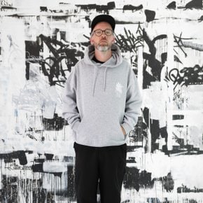 [BISCO SMITH] Grey Graphic Hoodie CWTAW25918GYX