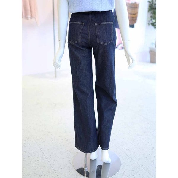 [여주점] 여성 히든 밴딩 아웃 포켓 와이드 데님 팬츠 청바지 YJ6ML732