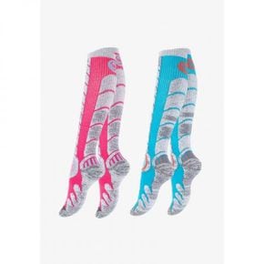 4585048 Stark Soul PAAR SKISTRUMPFE SKISOCKEN MIT SPEZIALPOLST - Sports socks turkis pink