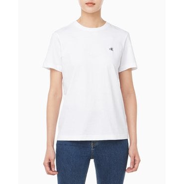 Calvin Klein Jeans 여성 아카이브 저지 크루넥 반팔 티셔츠(47B224G)