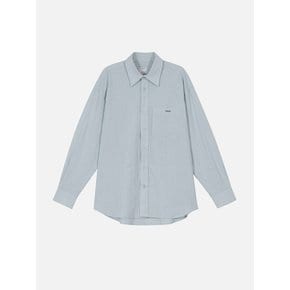 Classic tomboy shirt Light gray stripe