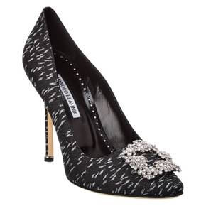 4859479 Manolo Blahnik Hangisi 105 Jacquard Pump