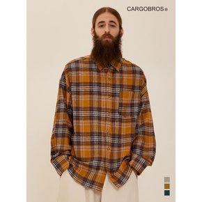 CB FLANNEL OVER CHECK SHIRT (YELLOW)