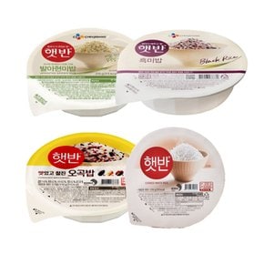 CJ 햇반 백미 210g 5개+오곡밥 210g 5개+발아현미 210g 5개+흑미 210g 5개