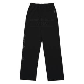 SIDE EMBOSSING PRINTING TRAINING PANTS BLACK-사이드엠보