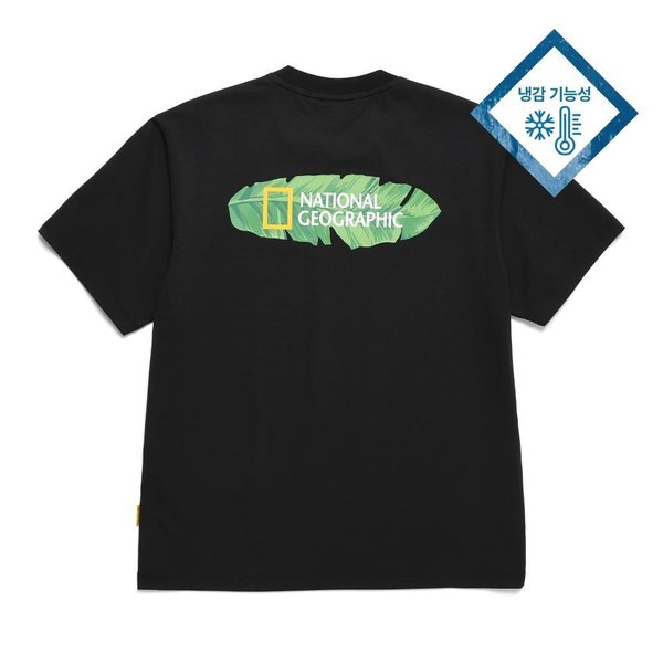 [여주점] N242UTS470 유니 쿨맥스 컨셉 그래픽 티셔츠 카본블랙