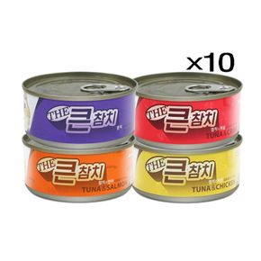 큰참치캔 촉촉그레이비 고양이 간식 160g 붉은살 X10