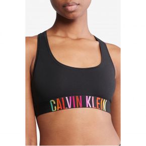 4885588 Calvin Klein Logo Band Racerback Cotton Blend Bralette