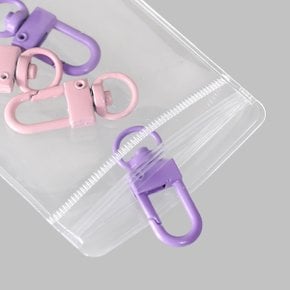 PVC 지퍼백 직사각 [3455] / 악세사리 반지 보관 파우치 투명