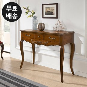 시크 마호가니 원목 와이드 콘솔 서랍장 (엔틱/900)