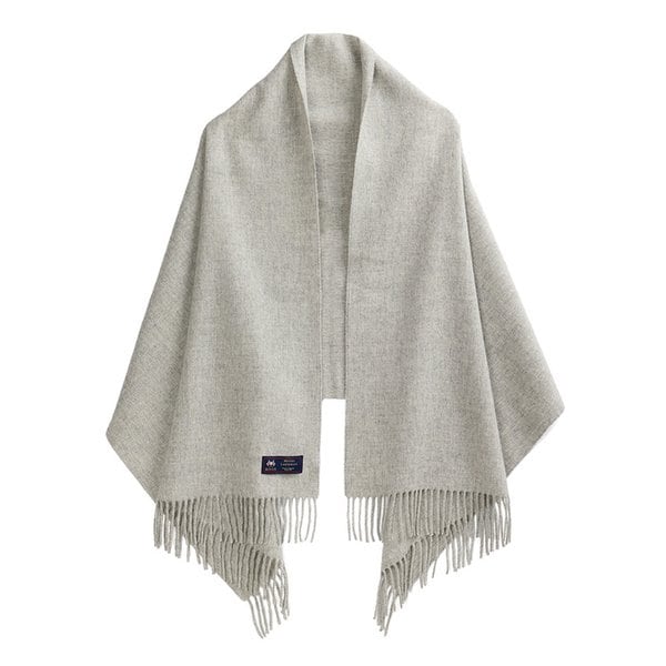 메리노울 숄 70cm - 실버