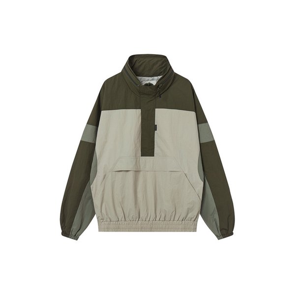 컬러 블록 아노락 KHAKI