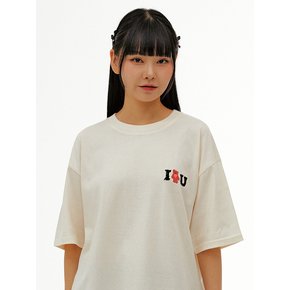 I곰U Over fit T-Shirts AS1125 (Ivory)