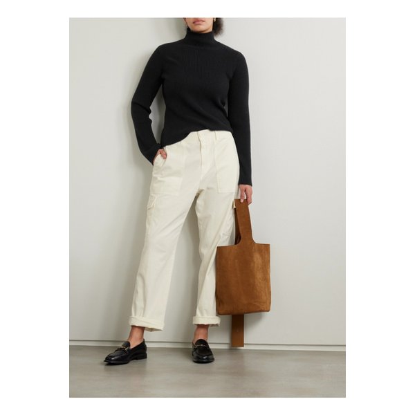 골지  캐시미어 터틀넥 스웨터 블랙 1647597350306659