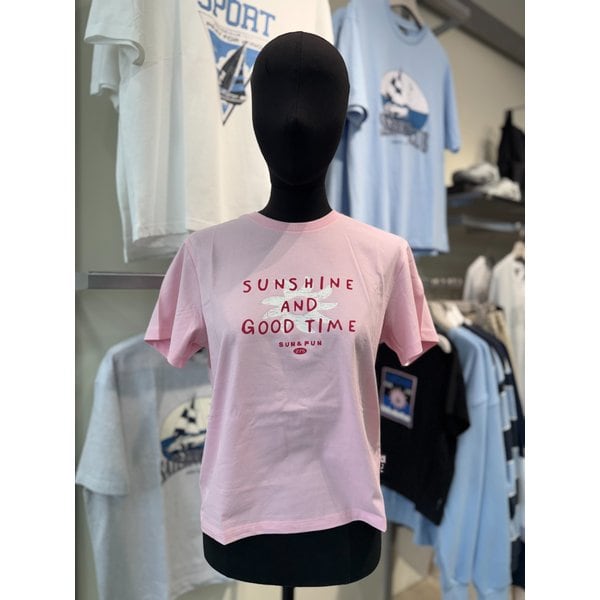 [여주점] FS2RSH2457F PIK 세미크롭 그래픽 티셔츠 여성용반팔티